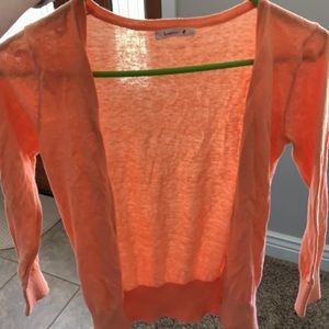 Orange cardigan